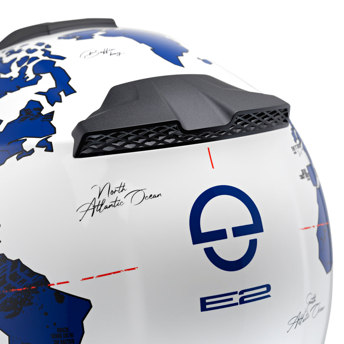Schuberth E2 Atlas White/Blue Adventurehelm