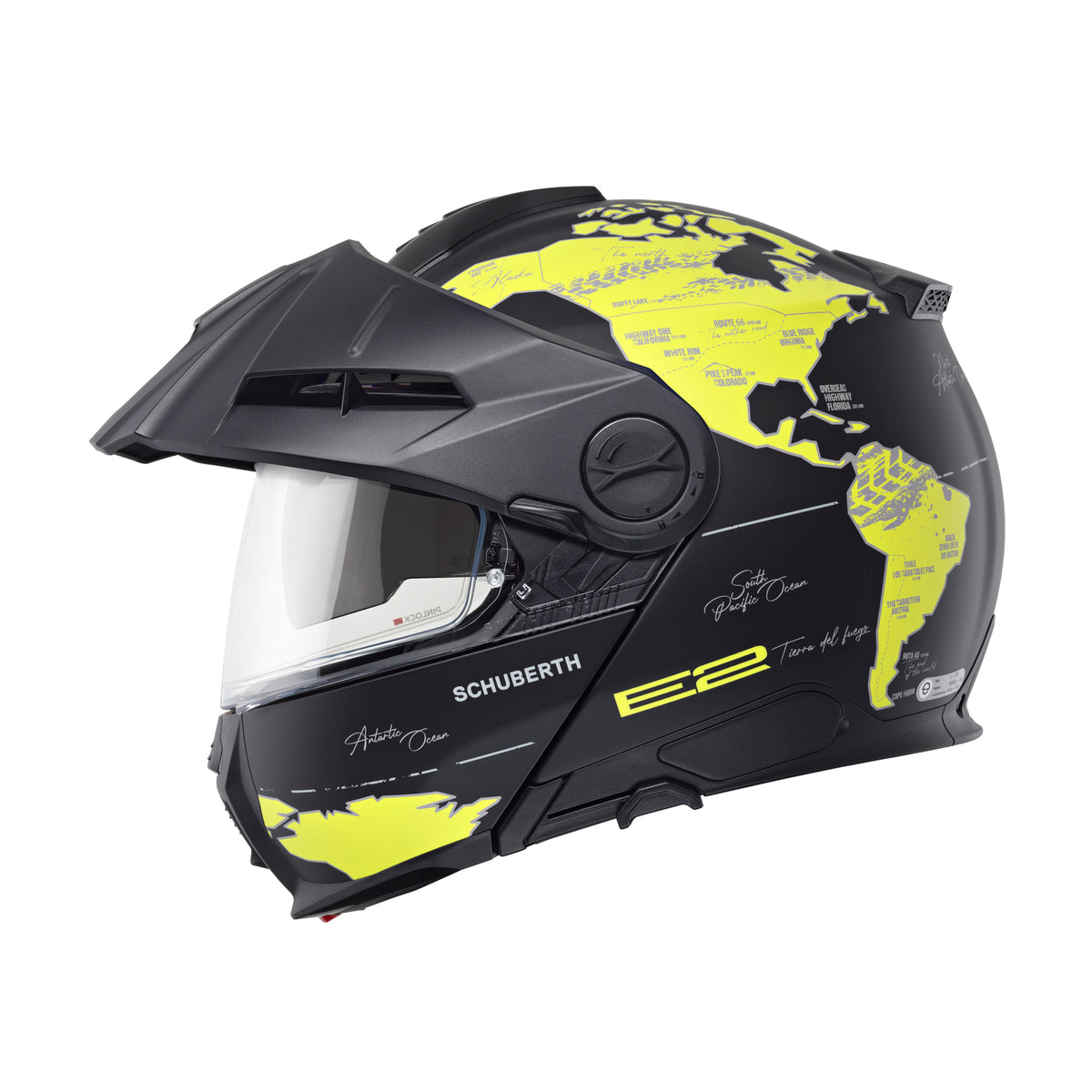 Schuberth E2 Atlas Matt Yellow/Grey Adventurehelm