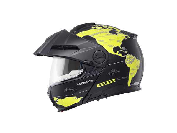Schuberth E2 Atlas Matt Yellow/Grey Adventure Helmet