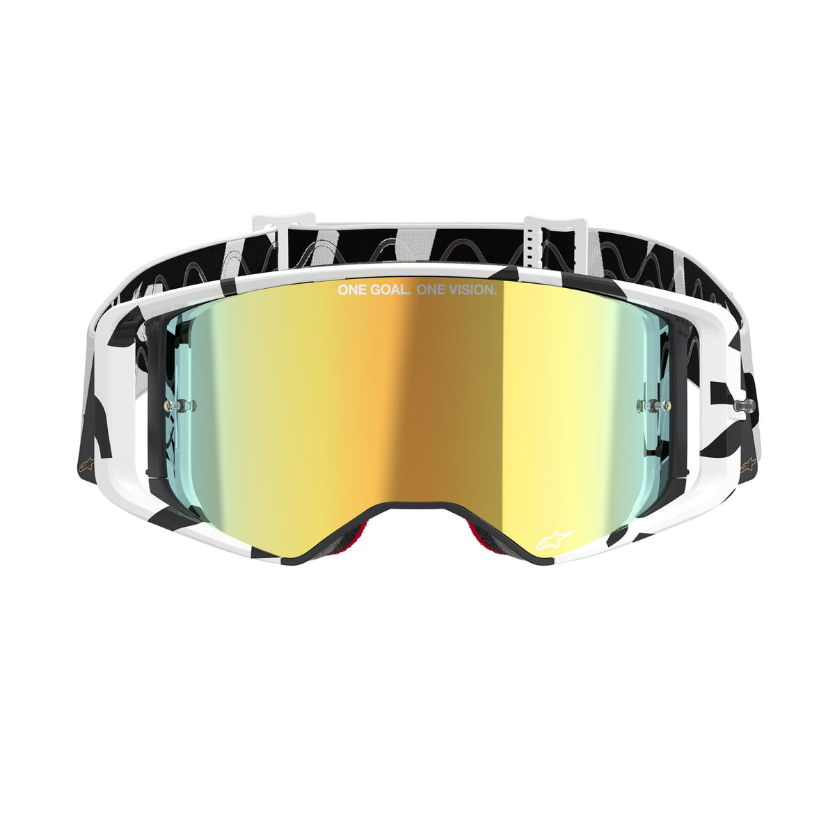 Alpinestars Supertech CORP Wit Goud Spiegel Goud Crossbril