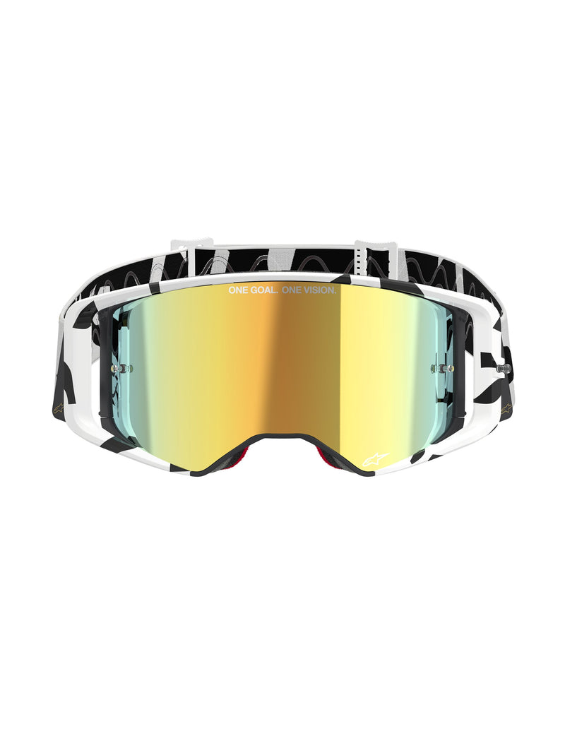 Alpinestars Supertech CORP Wit Goud Spiegel Goud Crossbril