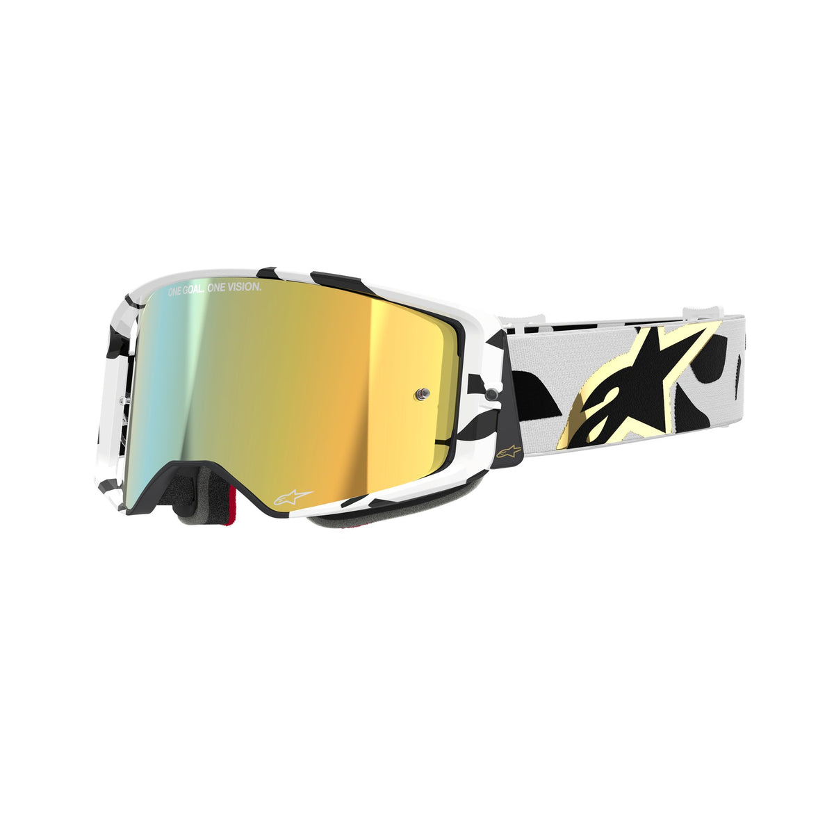 Alpinestars Supertech CORP Wit Goud Spiegel Goud Crossbril