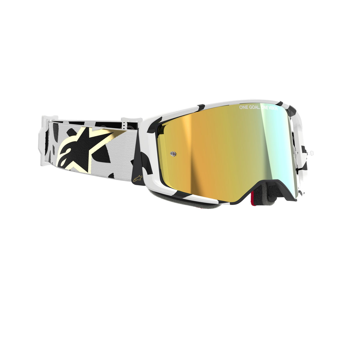Alpinestars Supertech CORP Wit Goud Spiegel Goud Crossbril