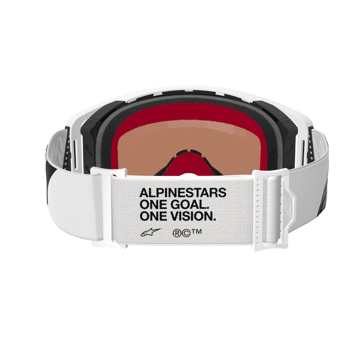 Alpinestars Supertech CORP Wit Spiegel Zilver Crossbril