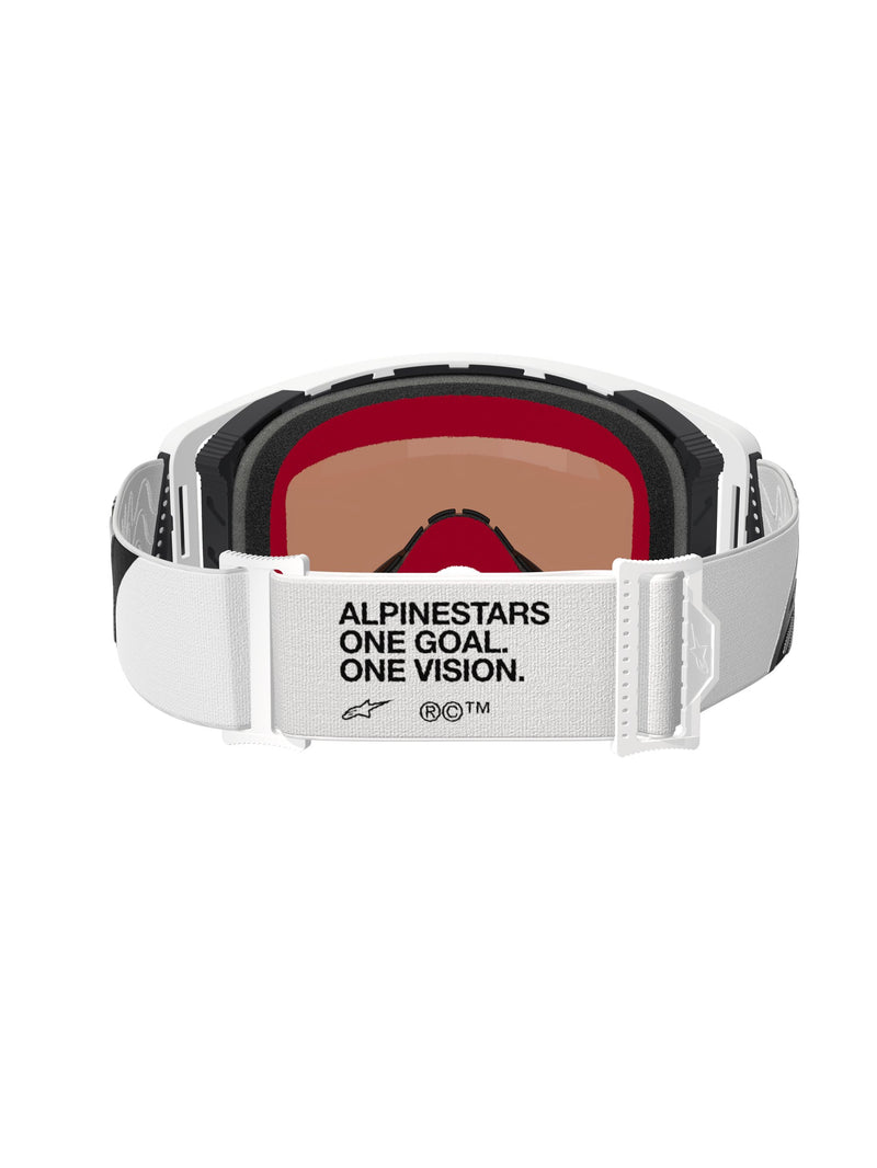 Alpinestars Supertech CORP Wit Spiegel Zilver Crossbril