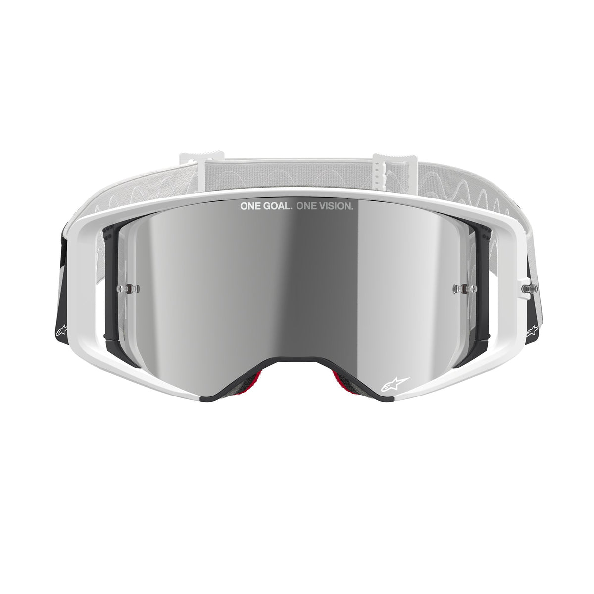 Alpinestars Supertech CORP Wit Spiegel Zilver Crossbril
