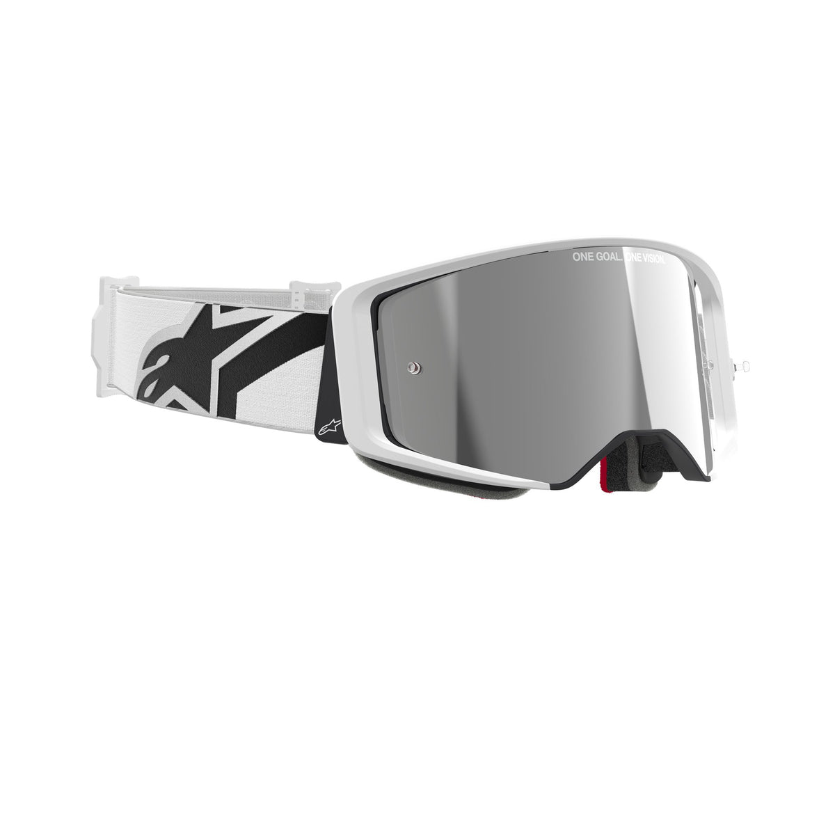 Alpinestars Supertech CORP Wit Spiegel Zilver Crossbril