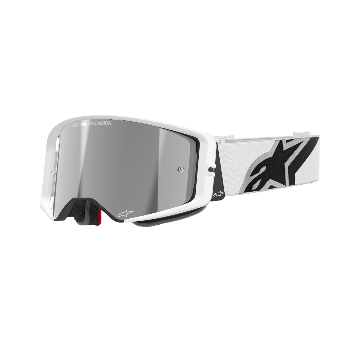 Alpinestars Supertech CORP Wit Spiegel Zilver Crossbril
