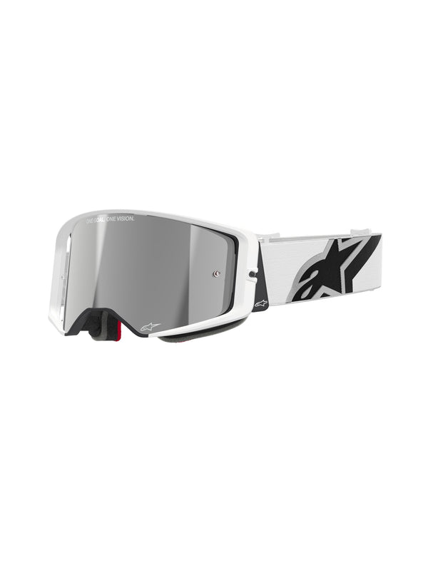 Alpinestars Supertech CORP Weiß Spiegel Silber Motocross-Brille