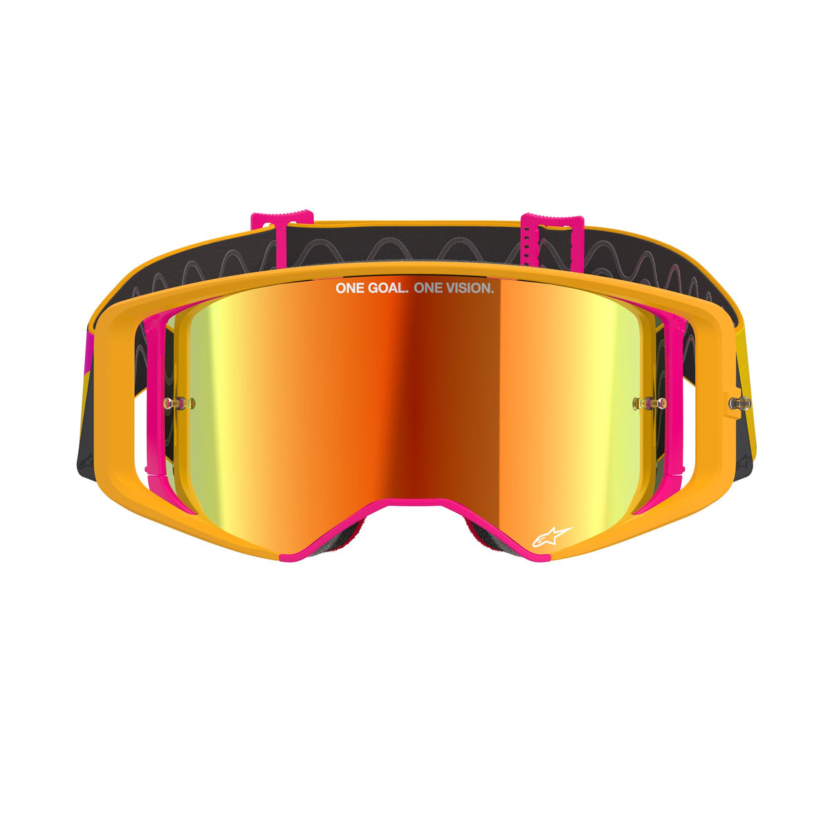 Alpinestars Supertech CORP Geel Roze Spiegel Rood/ Crossbril