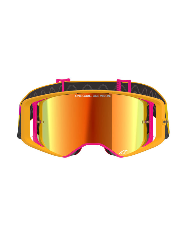 Alpinestars Supertech CORP Gelb Rosa Spiegel Rot/ Crossbrille