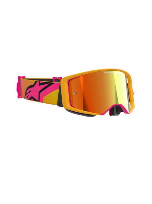 Alpinestars Supertech CORP Geel Roze Spiegel Rood/ Crossbril
