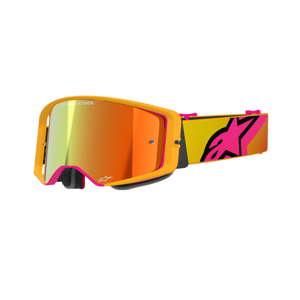 Alpinestars Supertech CORP Geel Roze Spiegel Rood/ Crossbril