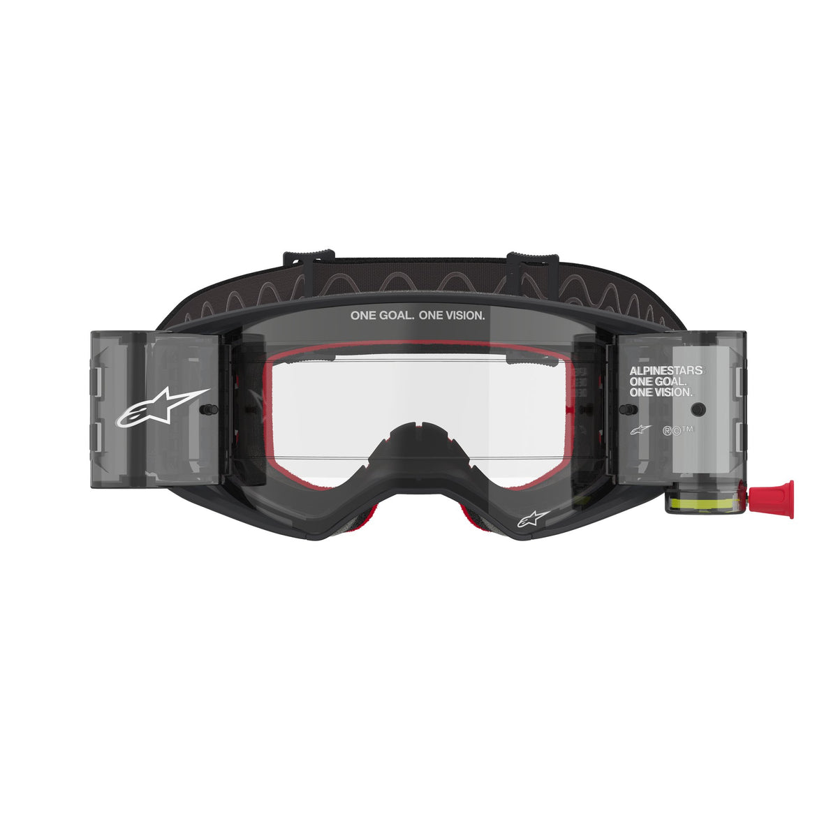 Alpinestars Supertech CORP Schwarz/Grau Klar ROLL-OFF Crossbrille