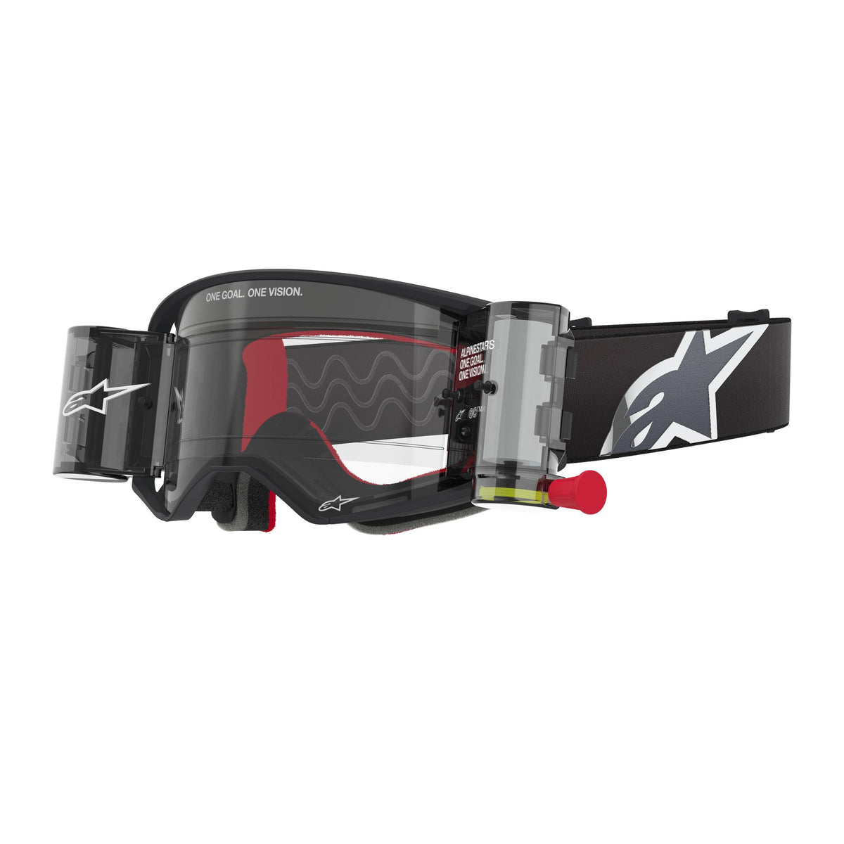 Alpinestars Supertech CORP Schwarz/Grau Klar ROLL-OFF Crossbrille