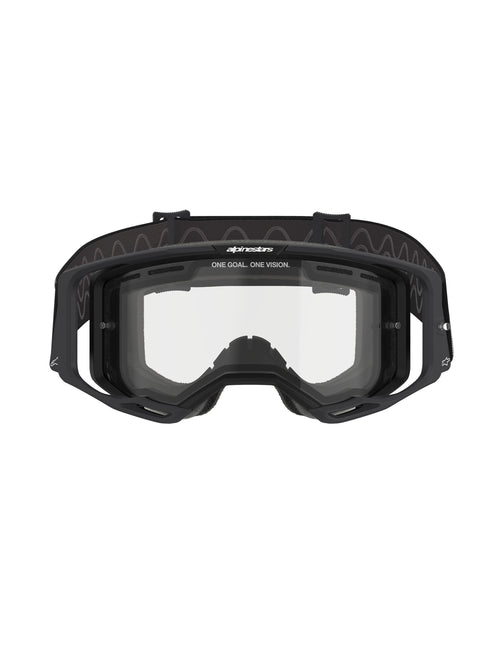 Alpinestars Vision 8 CORP DUAL PANE Zwart/Helder Crossbril