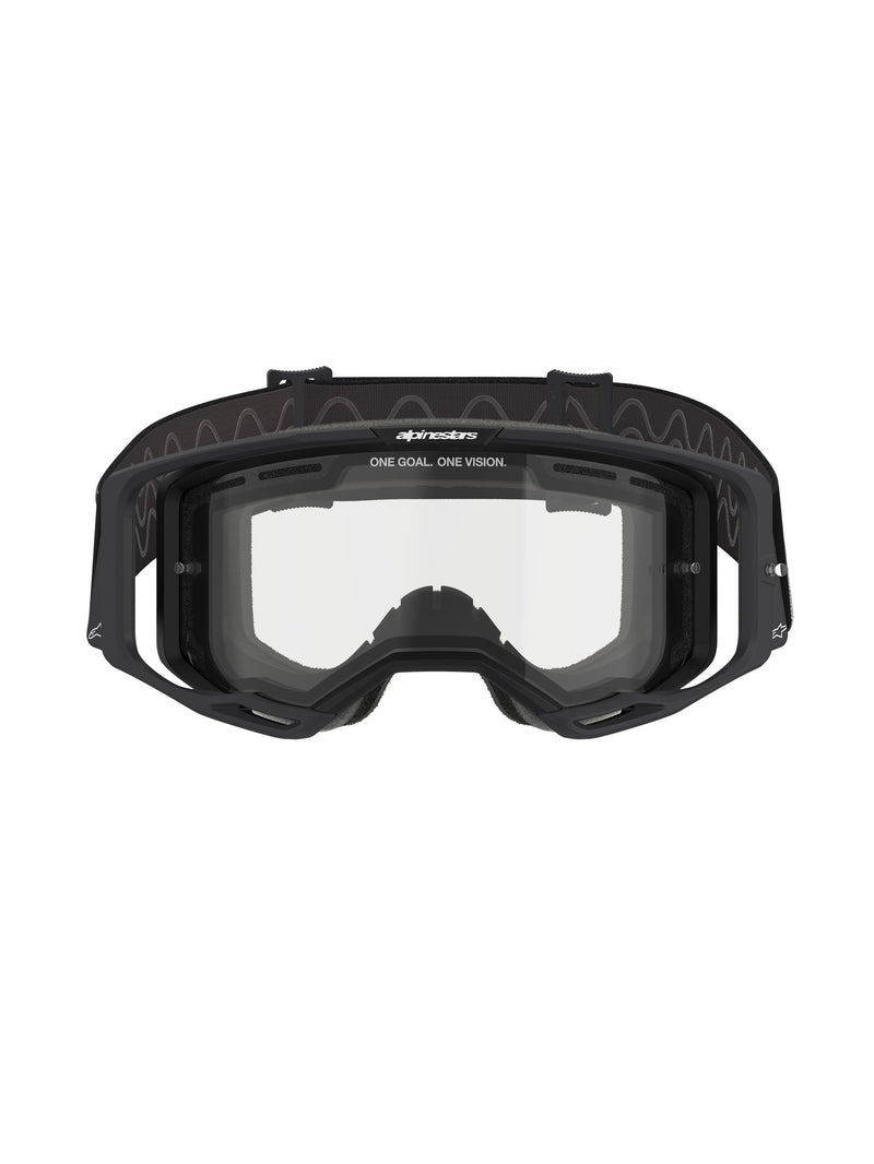 Alpinestars Vision 8 CORP DUAL PANE Zwart/Helder Crossbril