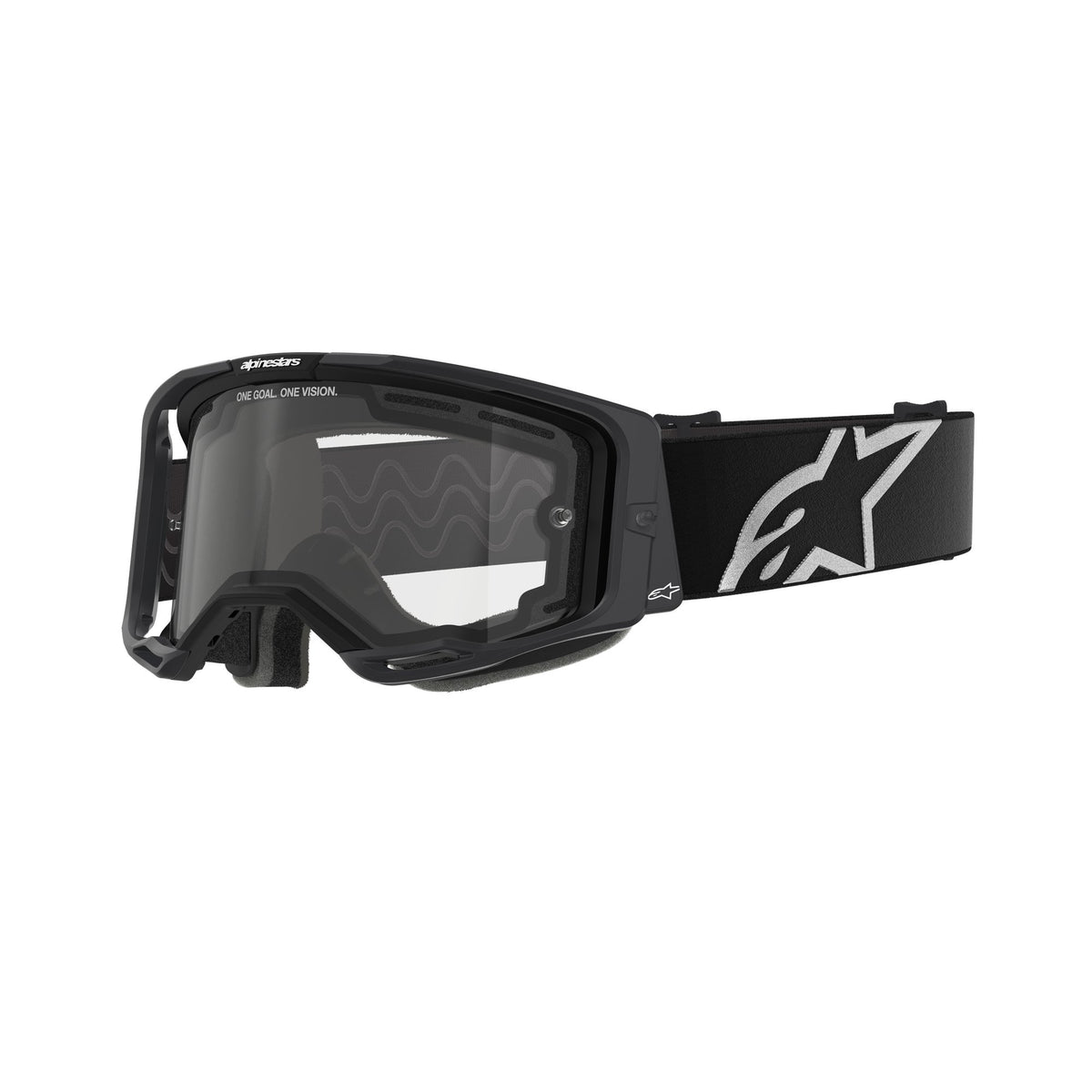 Alpinestars Vision 8 CORP DUAL PANE Zwart/Helder Crossbril