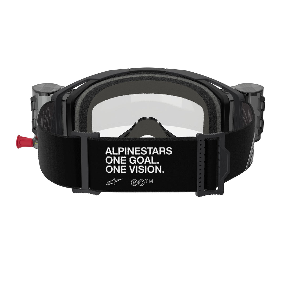 Alpinestars Vision 8 CORP Zwart/Helder ROLL-OFF Crossbril