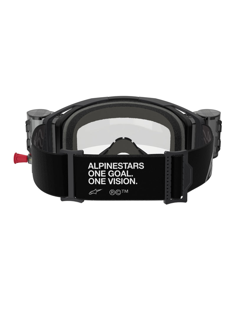 Alpinestars Vision 8 CORP Zwart/Helder ROLL-OFF Crossbril