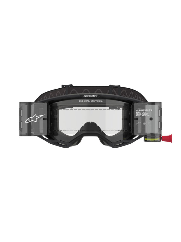 Alpinestars Vision 8 CORP Schwarz/Klar ROLL-OFF Crossbrille