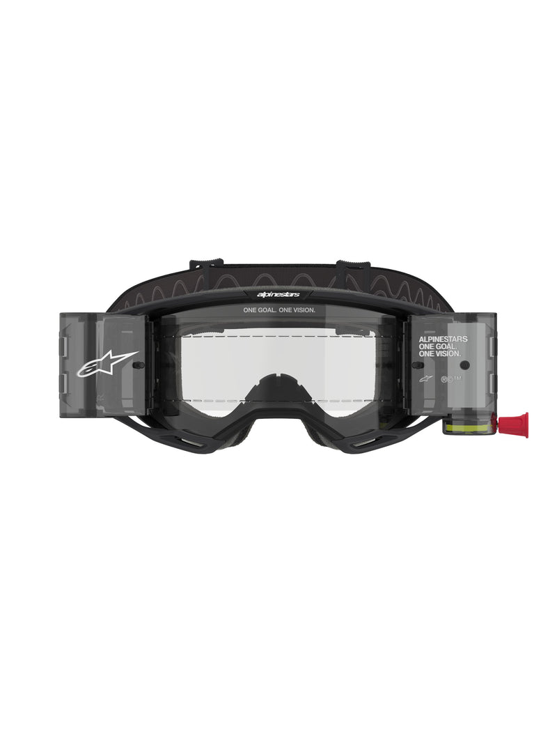 Alpinestars Vision 8 CORP Zwart/Helder ROLL-OFF Crossbril