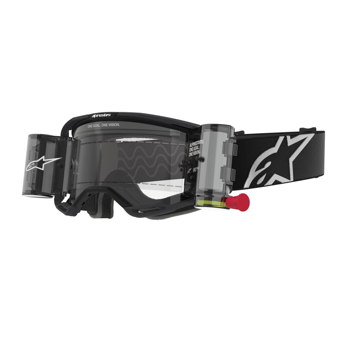 Alpinestars Vision 8 CORP Zwart/Helder ROLL-OFF Crossbril