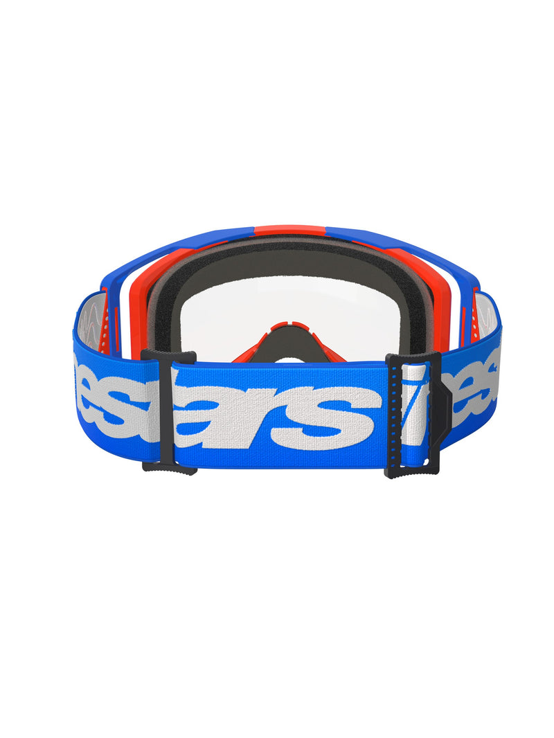 Alpinestars Vision 8 WORDMARK Blau Orange Klar Crossbrille