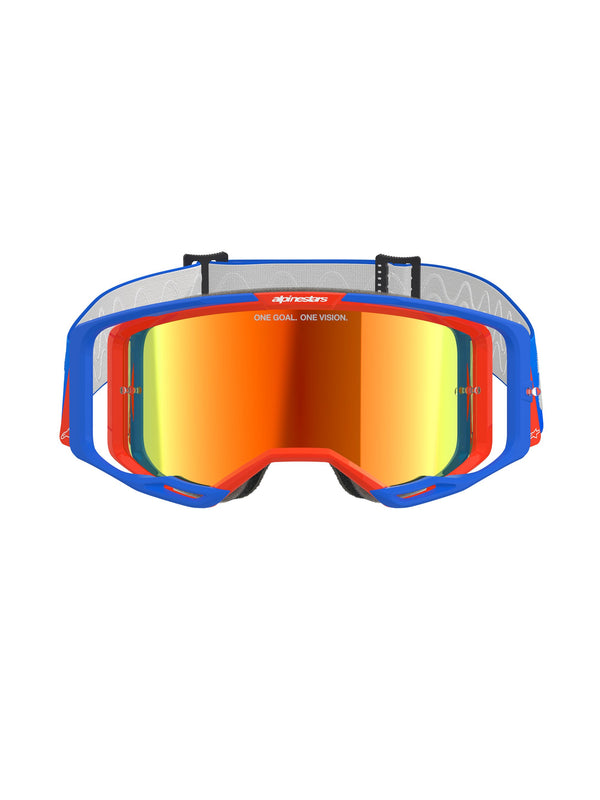 Alpinestars Vision 8 WORDMARK Blau Orange Spiegel Rot/ Crossbrille