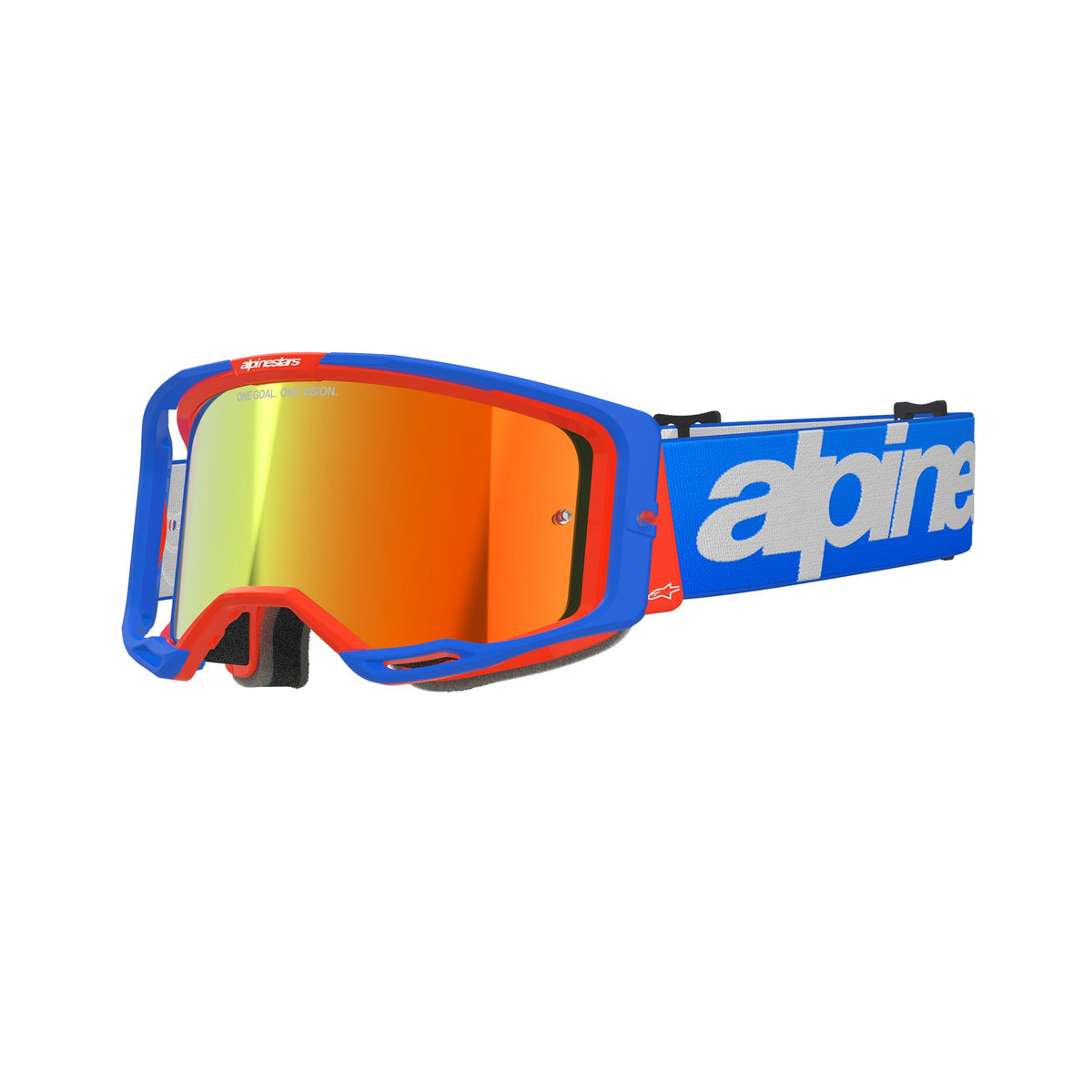 Alpinestars Vision 8 WORDMARK Blau Orange Spiegel Rot/ Crossbrille