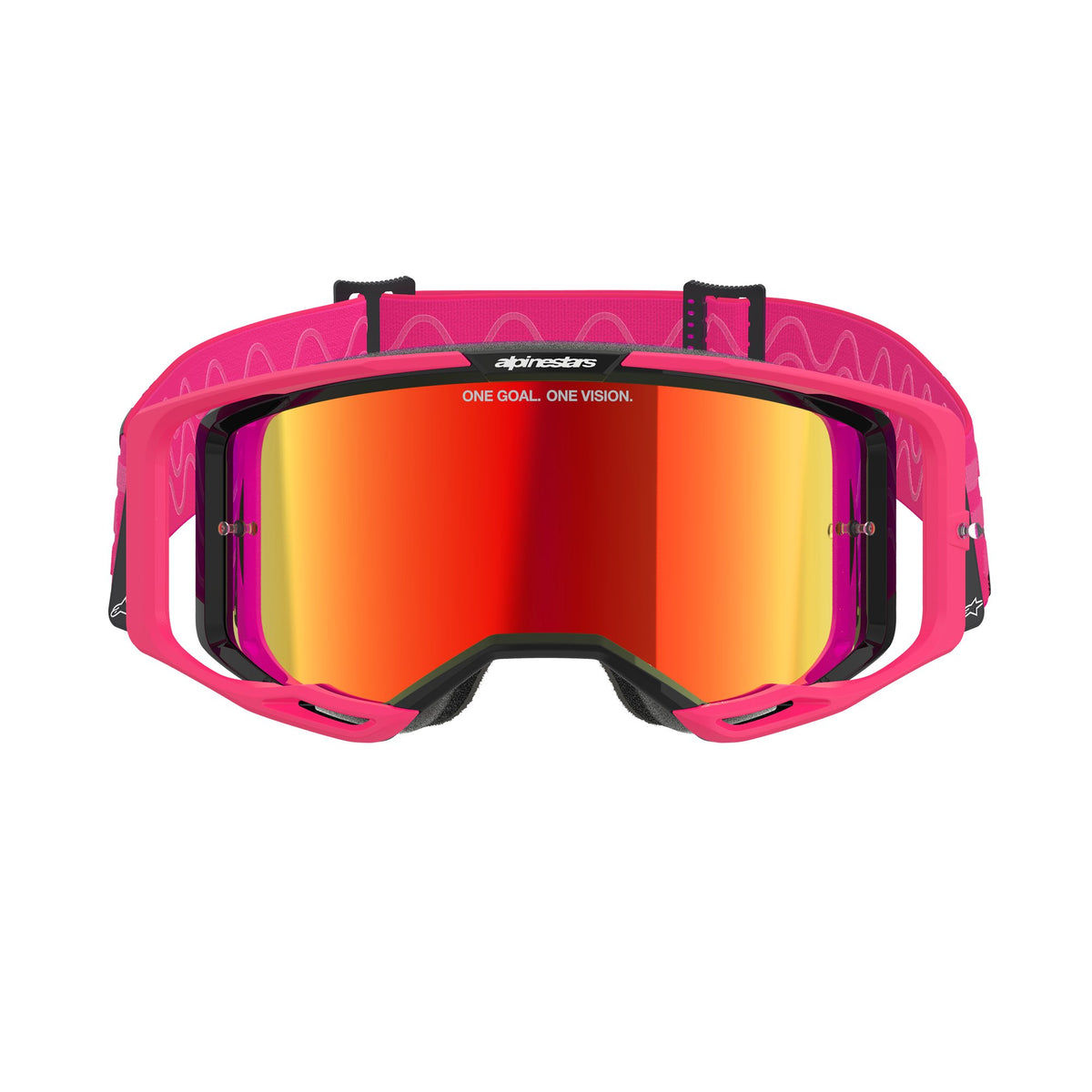 Alpinestars Vision 8 CORP Roze Spiegel Rood/ Crossbril