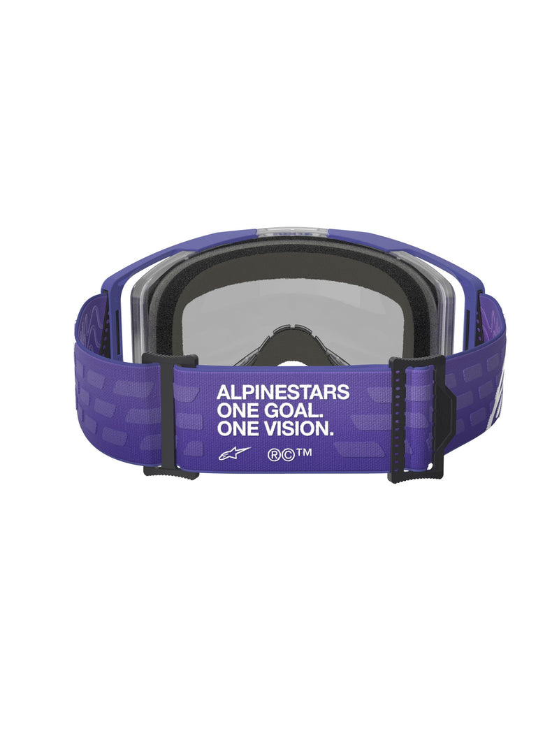 Alpinestars Vision 8 CORP Lila Spiegel Blau Motocross-Brille