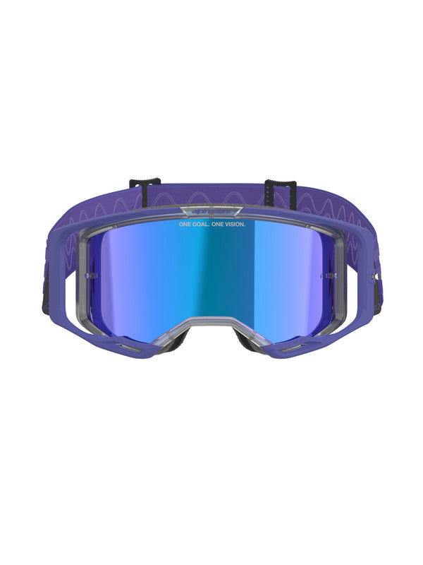 Alpinestars Vision 8 CORP Lila Spiegel Blau Motocross-Brille