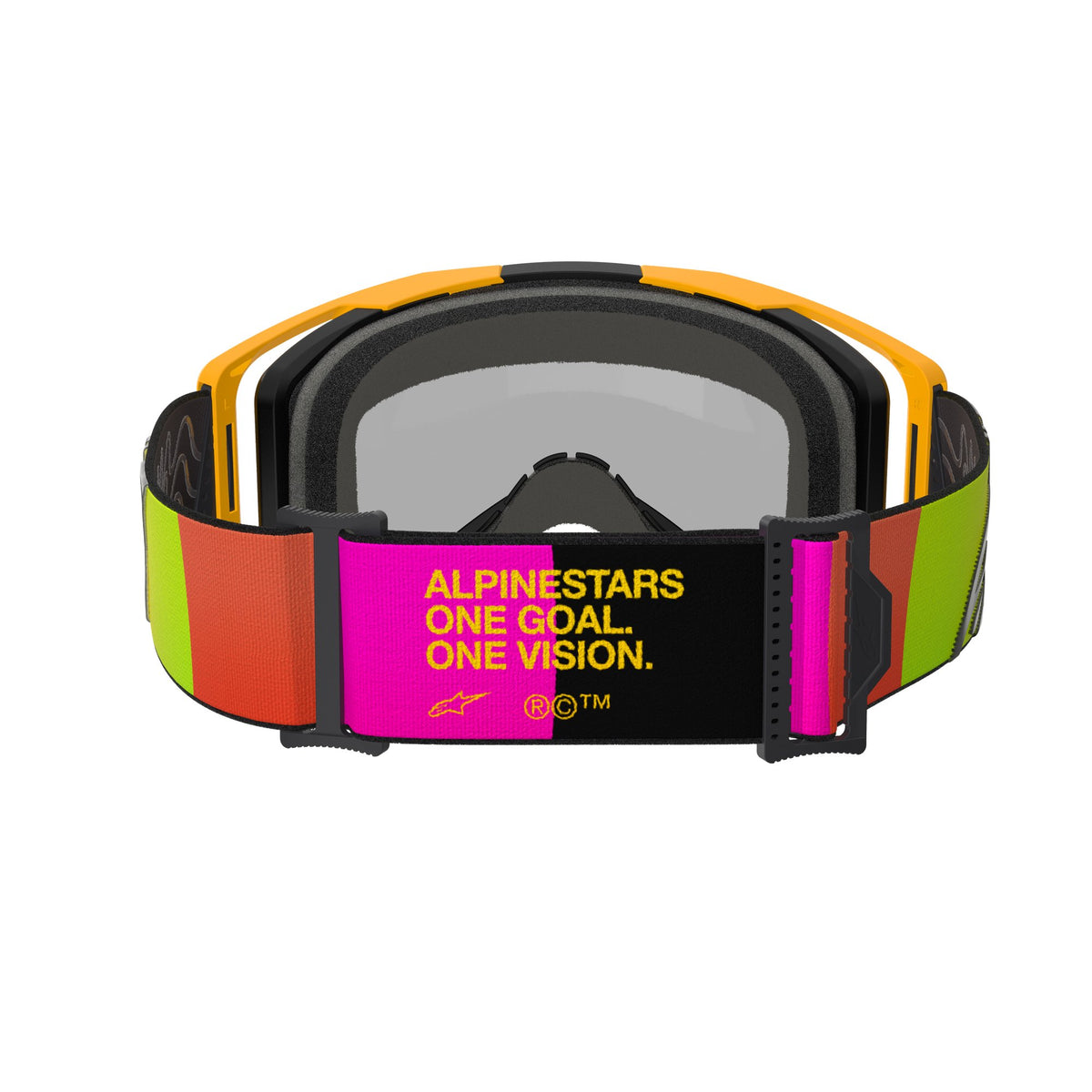 Alpinestars Vision 8 CORP Geel Roze Spiegel Rood/ Crossbril