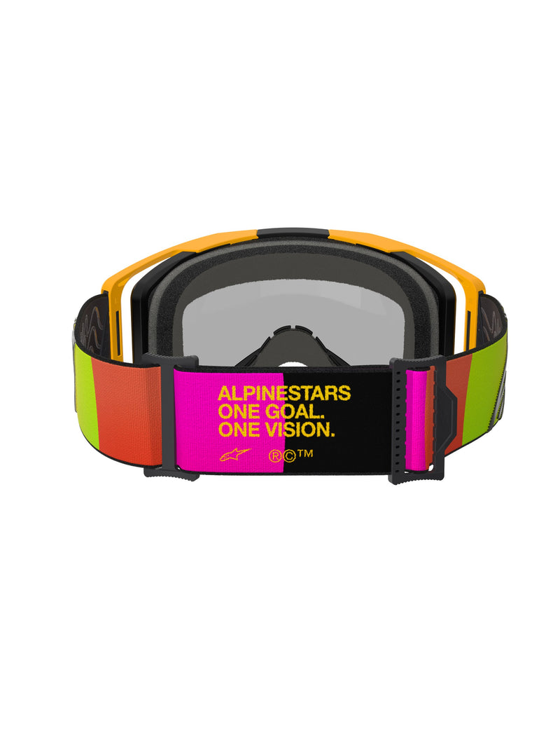 Alpinestars Vision 8 CORP Geel Roze Spiegel Rood/ Crossbril