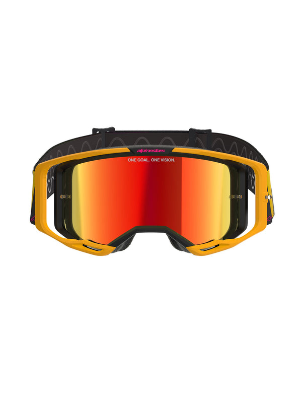 Alpinestars Vision 8 CORP Gelb Pink Spiegel Rot/ Crossbrille