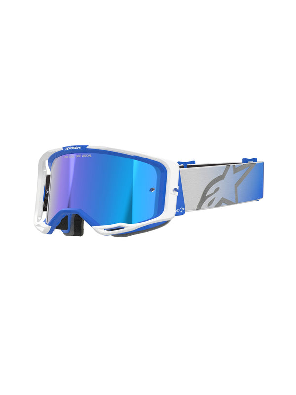 Alpinestars Vision 8 CORP Blau Weiß Spiegel Blau Crossbrille