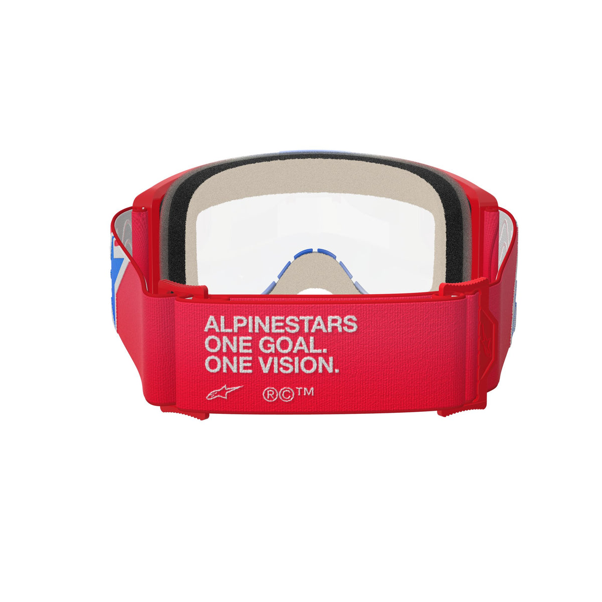 Alpinestars Vision 5 CORP Rot/Weiß Blau Klar Motocrossbrille