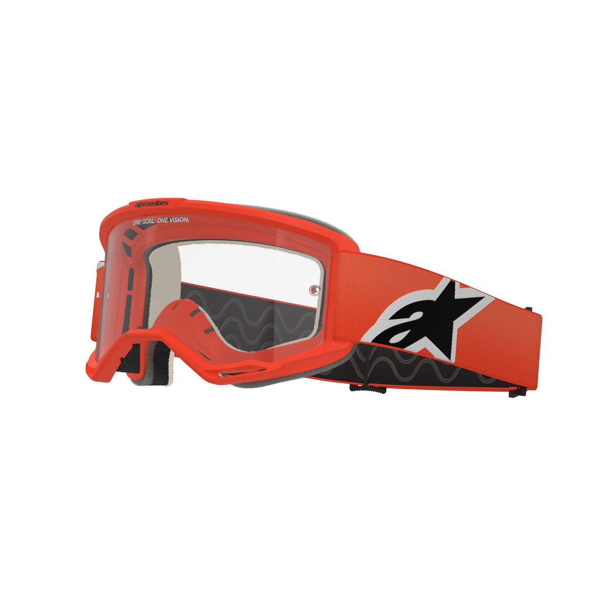 Alpinestars Vision 5 CORP Orange Clear Motocross Goggles