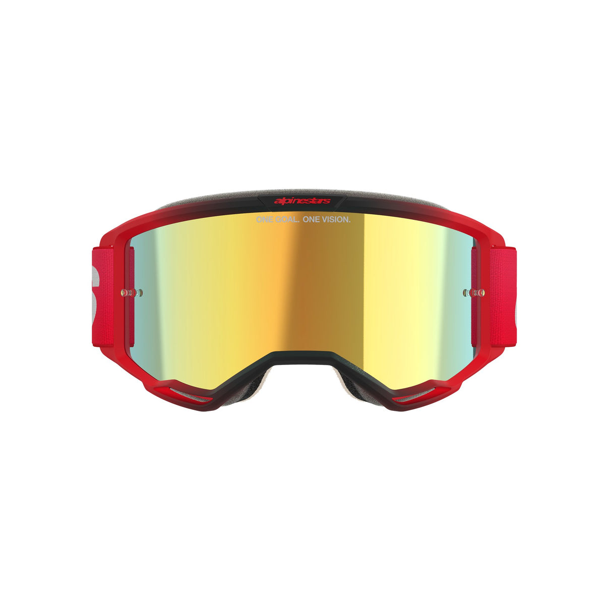 Alpinestars Vision 5 BLAZE Rot/Spiegel Gold Crossbrille