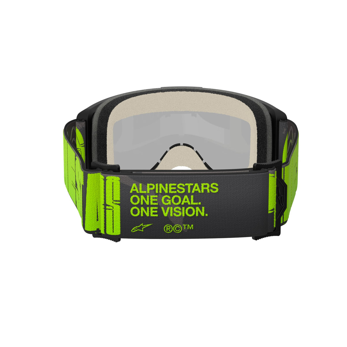 Alpinestars Vision 5 HOLLOW CHARCOAL YLLW Fluo Spiegel Silber Crossbrille