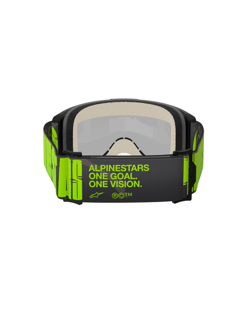 Alpinestars Vision 5 HOLLOW CHARCOAL YLLW Fluo Spiegel Silber Crossbrille