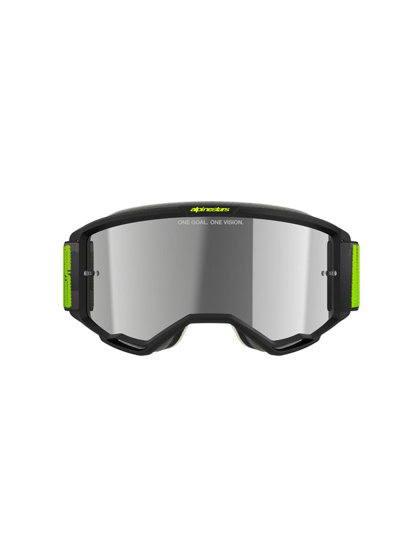 Alpinestars Vision 5 HOLLOW CHARCOAL YLLW Fluo Spiegel Silber Crossbrille