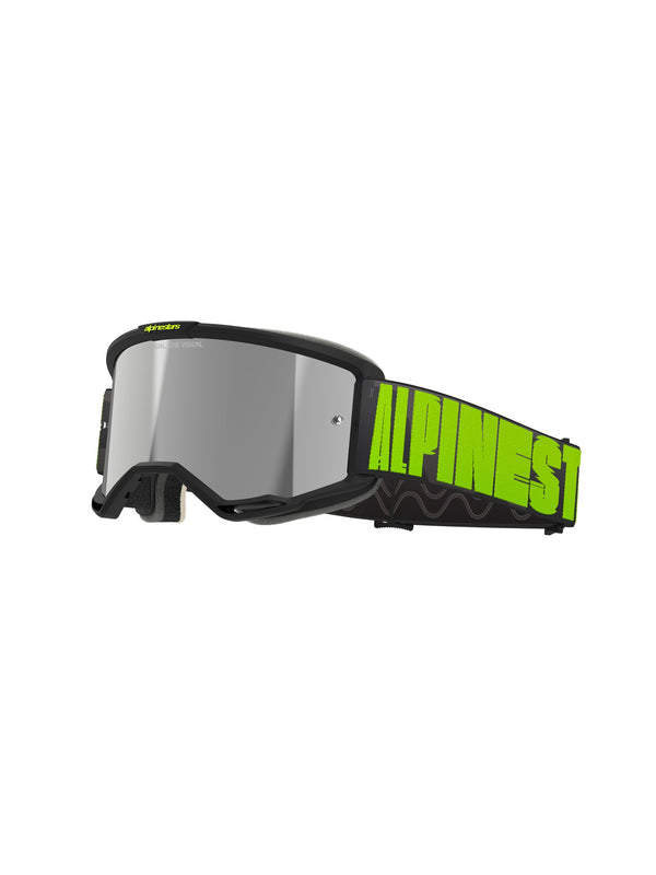 Alpinestars Vision 5 HOLLOW CHARCOAL YLLW Fluo Spiegel Silber Crossbrille