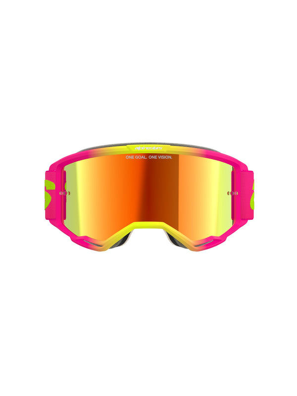 Alpinestars Vision 5 WORDMARK Fluorogelb Rot verspiegelt/ Crossbrille