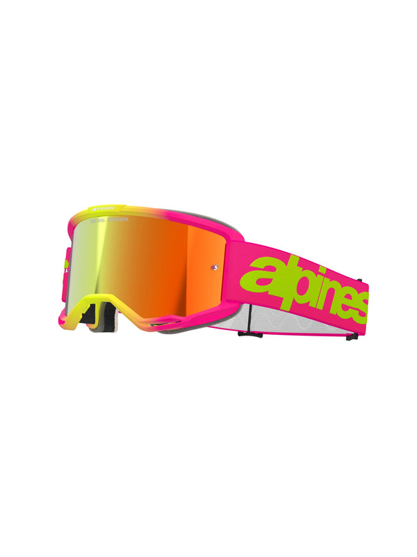 Alpinestars Vision 5 WORDMARK Fluorogelb Rot verspiegelt/ Crossbrille