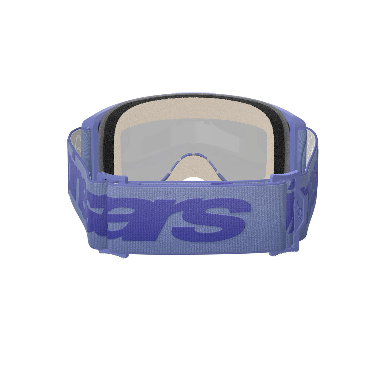 Alpinestars Vision 5 WORDMARK Lila Spiegel Blau Motocross-Brille
