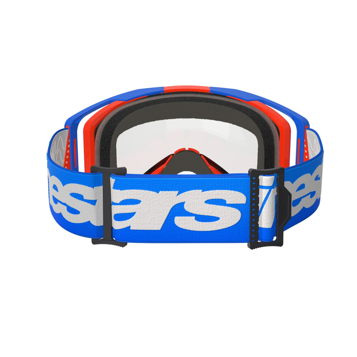 Alpinestars Vision 8 WORDMARK DUAL PANE Blau Orange Klar Crossbrille