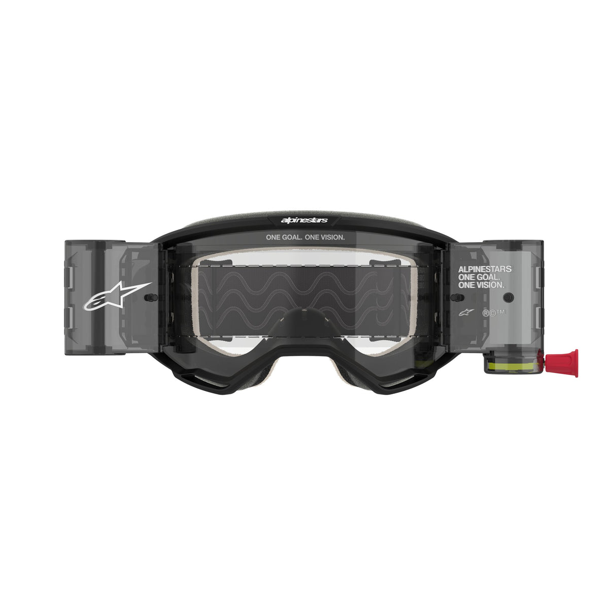 Alpinestars Vision 5 CORP Zwart/Helder ROLL-OFF Crossbril