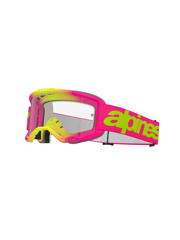 Alpinestars Vision 5 WORDMARK Fluorozegeel Helder Crossbril
